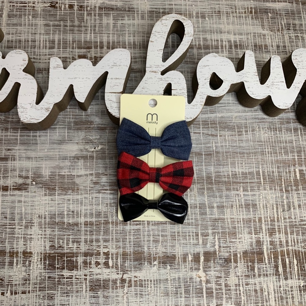 Girls Holiday Bow Bundle Pack - Picture 2 of 3